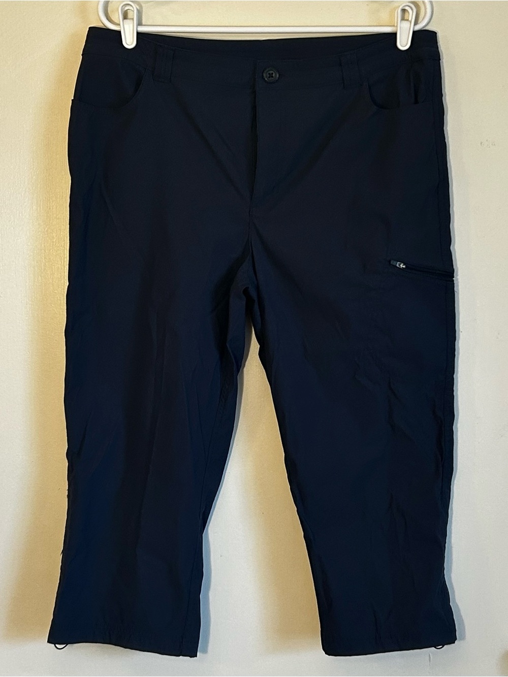 Eddie Bauer WR W Capri Hiking Pants Womens Size 14 Navy Blue 4000